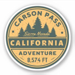 Carson Pass wandelen Californië Trials Sticker