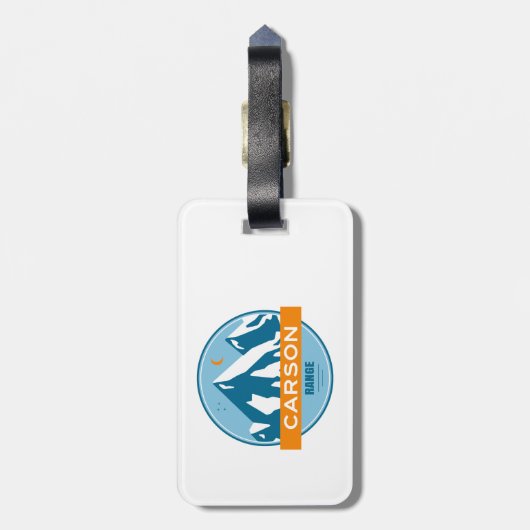 Carson Range California Nevada Bagagelabel (Achterkant verticaal)