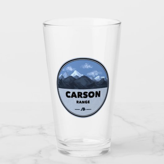 Carson Range Californië Nevada Kamperen Glas (Voorkant)
