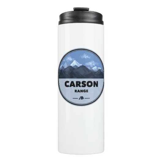 Carson Range Californië Nevada Kamperen Thermosbeker (Voorkant)