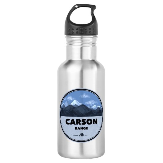 Carson Range Californië Nevada Kamperen Waterfles (Voorkant)