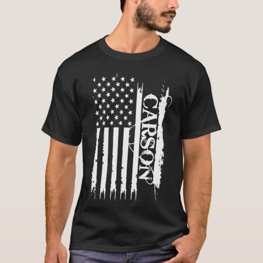 Carson Verenigde Staten ontdaan van Amerikaanse vl T-shirt (Voorkant)