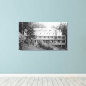 Carson, WA Shipherd's Springs Hotel Uitzicht 2 Canvas Afdruk (Insitu (Houten vloer))