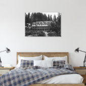 Carson, WA Shipherd's Springs Hotel Uitzicht Canvas Afdruk (Insitu (Slaapkamer))