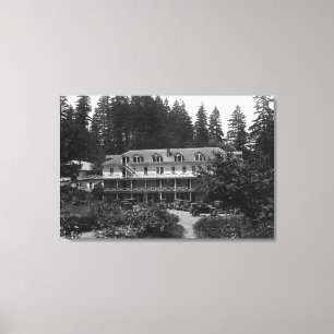 Carson, WA Shipherd's Springs Hotel Uitzicht Canvas Afdruk