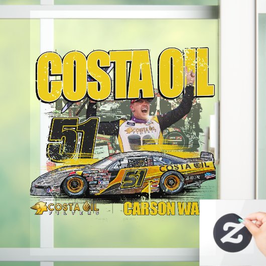 Carson Ware 51 Car Window Cling Raamsticker (Huis)