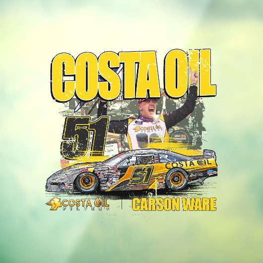 Carson Ware 51 Car Window Cling Raamsticker (Vel 3)