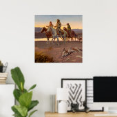 "Carson's Mannen" van Charles Russell Poster (Thuiskantoor)