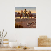 "Carson's Mannen" van Charles Russell Poster (Keuken)