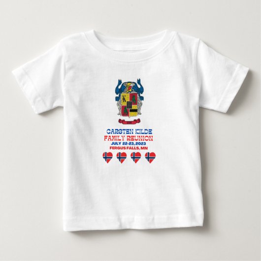 CARSTEN KILDE FAMILIEREÜNIE BABY TSHIRT (Voorkant)