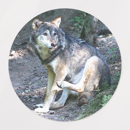 CArt Wolf Labels (Design 2)