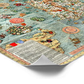 Carta Marina, kaart van Scandinavië Poster (Hoek)