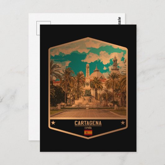 Cartagena Briefkaart (Voorkant / Achterkant)