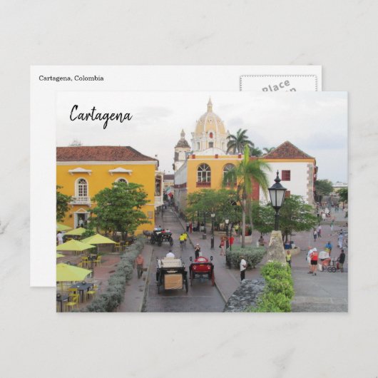 cartagena briefkaart (Voorkant / Achterkant)