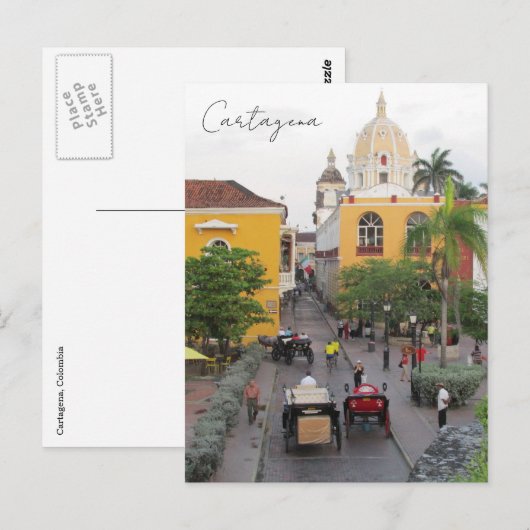 cartagena briefkaart (Voorkant / Achterkant)