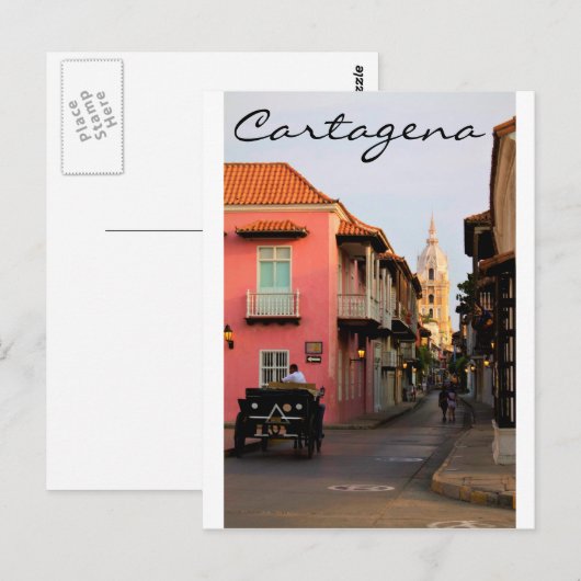 Cartagena Briefkaart (Voorkant / Achterkant)