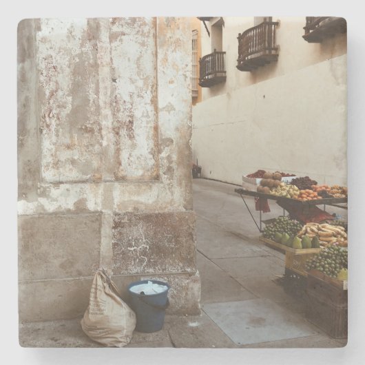 Cartagena Carta Stone Onderzetter (Voorkant)