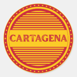 Cartagena City Pride Embleem – Spaanse identiteit Ronde Sticker