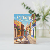 Cartagena Colombia Briefkaart (Staand voorkant)