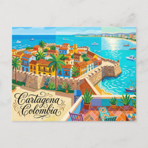 Cartagena Colombia Briefkaart