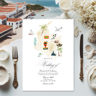 Cartagena Colombia Destination Wedding Kaart