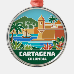 Cartagena Colombia Metalen Ornament