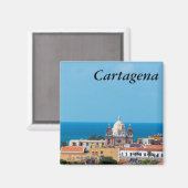Cartagena, Colombia Old Town Magneet (Voorkant / Achterkant)