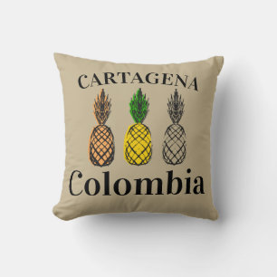 Cartagena Colombia Pineappels Kussen