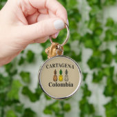 Cartagena Colombia Pineappels Sleutelhanger (Hand)