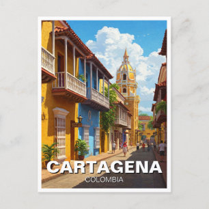 Cartagena Colombia Reizen Briefkaart