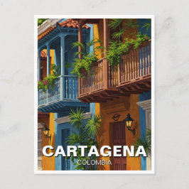 Cartagena Colombia Reizen Briefkaart