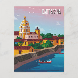 Cartagena Colombia Reizen Briefkaart