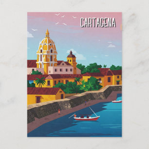 Cartagena Colombia Reizen Briefkaart