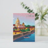 Cartagena Colombia Reizen Briefkaart (Staand voorkant)