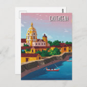 Cartagena Colombia Reizen Briefkaart (Voorkant / Achterkant)
