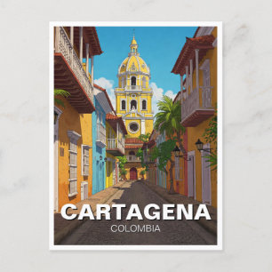Cartagena Colombia Reizen Briefkaart