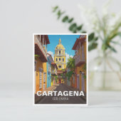 Cartagena Colombia Reizen Briefkaart (Staand voorkant)