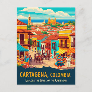  Cartagena Colombia Reizen Briefkaart