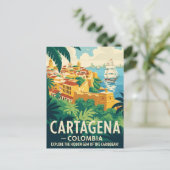 Cartagena Colombia Reizen Briefkaart (Staand voorkant)