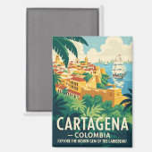  Cartagena Colombia Reizen Magneet (Voorkant / Achterkant)
