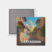Cartagena Colombia Reizen Magneet (Voorkant / Achterkant)