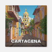 Cartagena Colombia Reizen Magneet (Voorkant)