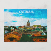 Cartagena Colombia Schilderijenstad Uitzicht Briefkaart (Voorkant)