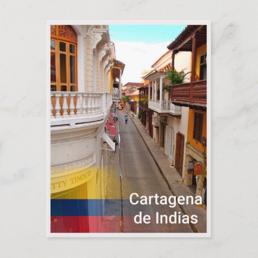 Cartagena de Indias - Colombia Briefkaart (Voorkant)