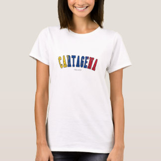Cartagena in Colombia, nationale vlagkleuren T-shirt
