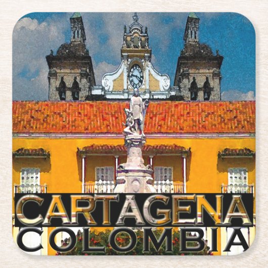 Cartagena Kartonnen Onderzetters (Voorkant)