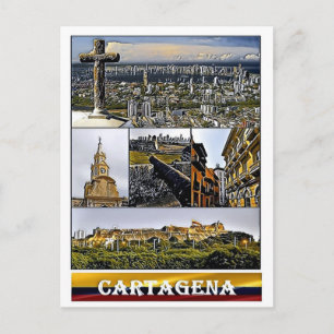 Cartagena - Mosaic - Colombia Briefkaart