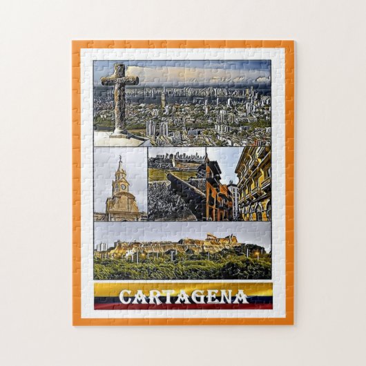 Cartagena - Mosaic - Colombia Legpuzzel (Verticaal)