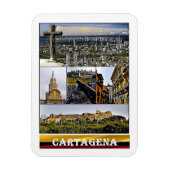 Cartagena - Mosaic - Colombia Magneet (Verticaal)