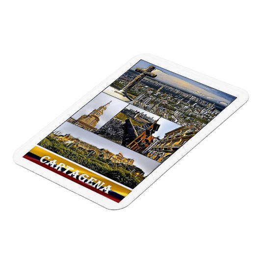 Cartagena - Mosaic - Colombia Magneet (Linkerzijde)